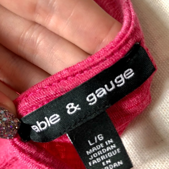 Cable & Gauge Pink Top - Picture 5 of 5